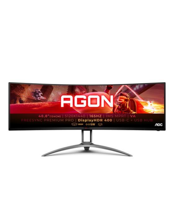 AOC B2 AG493UCX2 pantalla para PC 124 cm (48.8") 5120 x 1440 Pixeles Quad HD LED Negro