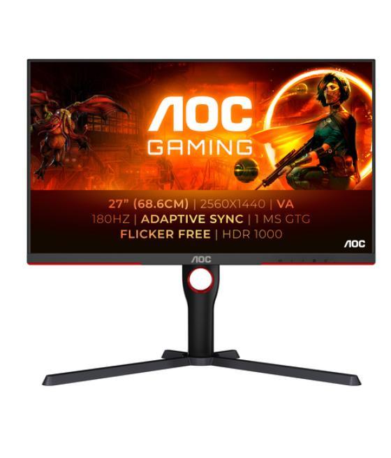 AOC G3 Q27G3XMN/BK pantalla para PC 68,6 cm (27") 2560 x 1440 Pixeles 2K Ultra HD LED Negro