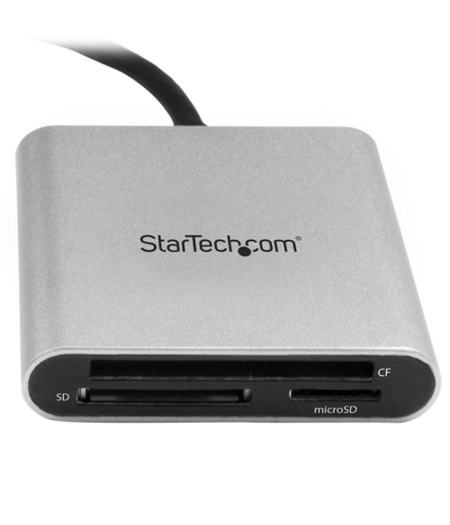 StarTech.com Lector Grabador USB 3.0 de Tarjetas de Memoria SD, Micro SD, CompactFlash - Adaptador USB-C a Tarjetas Flash