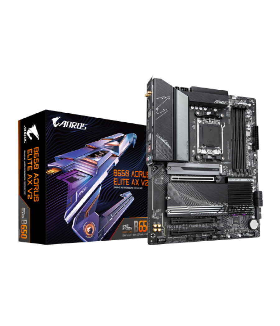 Gigabyte b650 aorus elite ax v2 placa base amd b650 zócalo am5 atx