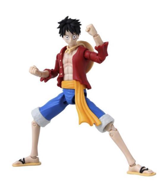 Figura bandai one piece anime heroes monkey d. luffy new version