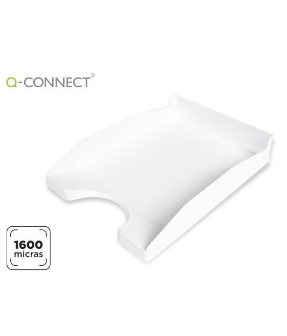 Bandeja sobremesa plástico q-connect blanco opaco 240x70x340 mm