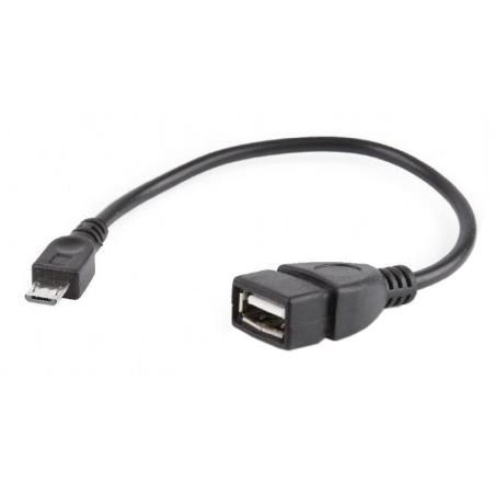 Gembird Cable USB 2.0 OTG Micro B/M - A/H 15 cm Ne - Imagen 1