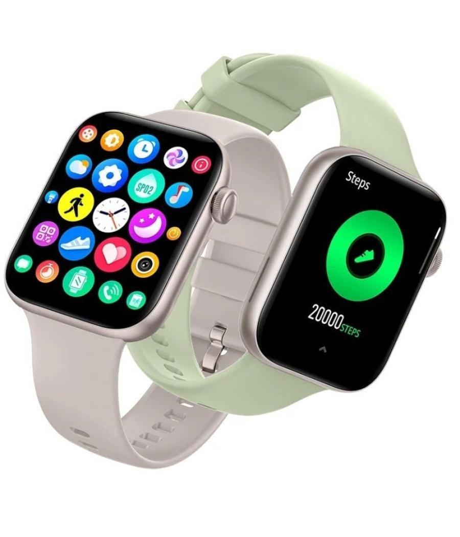 Smartwatch spc smartee duo 2 9650b/ notificaciones/ frecuencia cardíaca/ blanco/ incluye correa extra