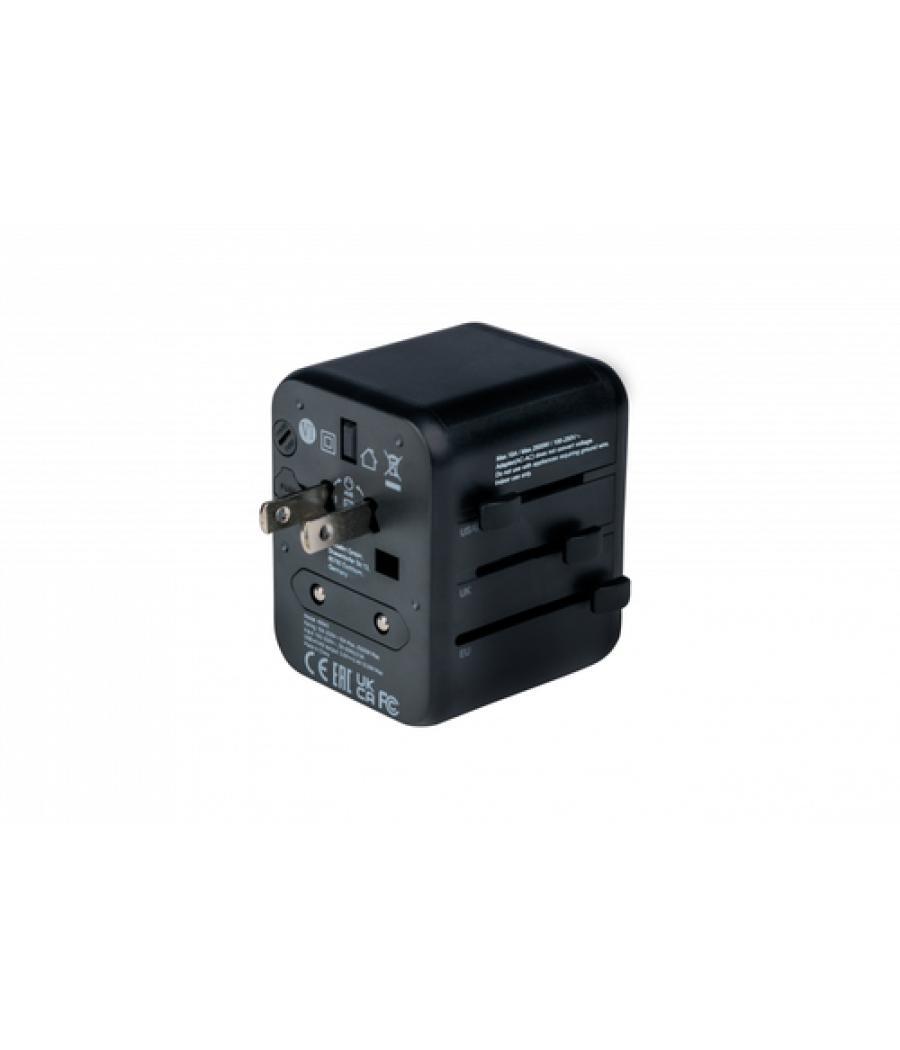 Verbatim 49543 adaptador de enchufe eléctrico Universal Negro