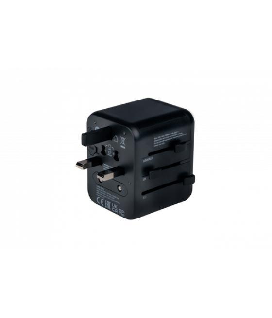 Verbatim 49543 adaptador de enchufe eléctrico Universal Negro