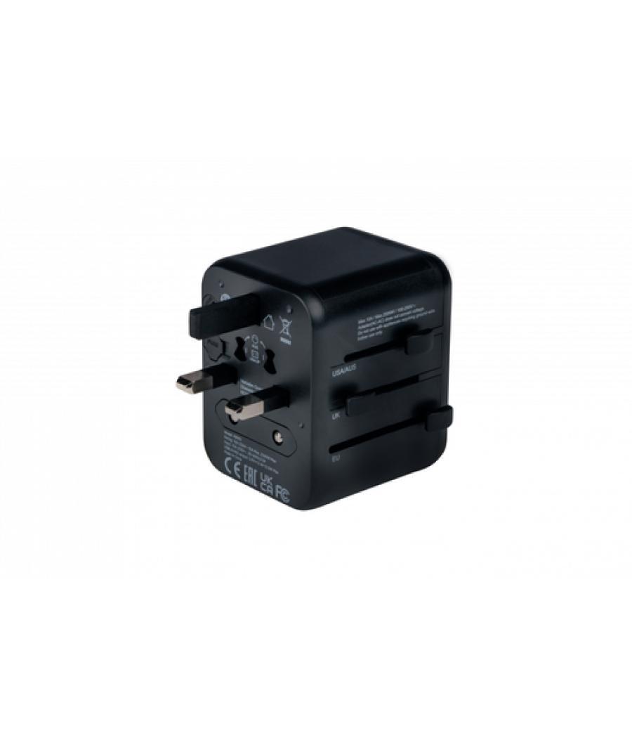 Verbatim 49543 adaptador de enchufe eléctrico Universal Negro