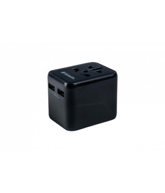 Verbatim 49543 adaptador de enchufe eléctrico Universal Negro