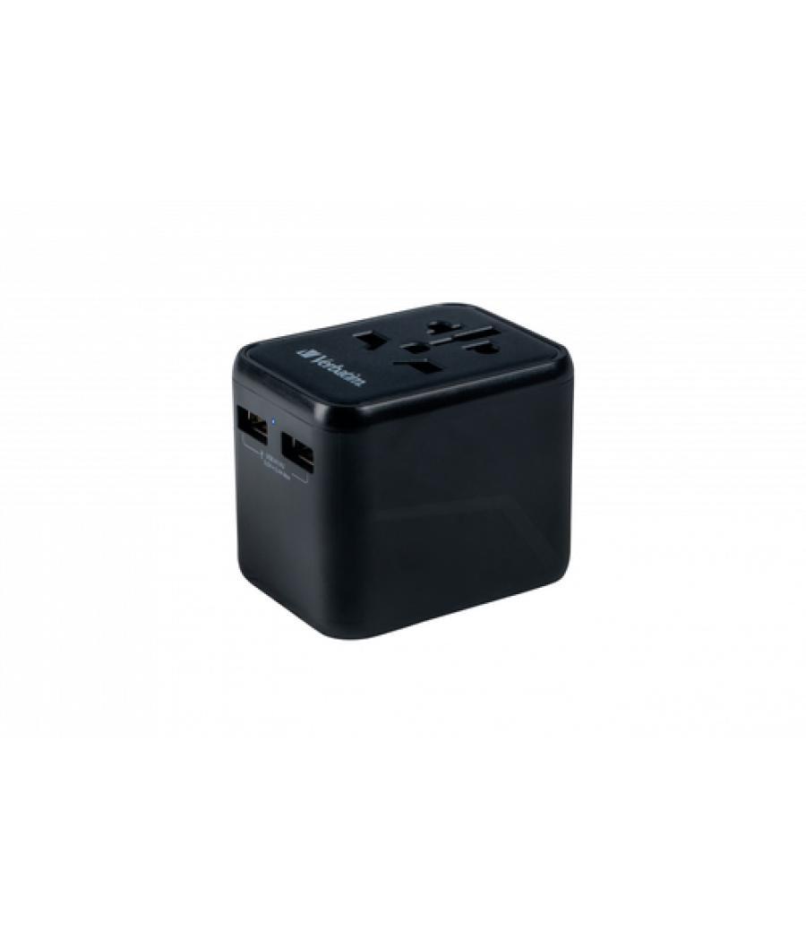 Verbatim 49543 adaptador de enchufe eléctrico Universal Negro