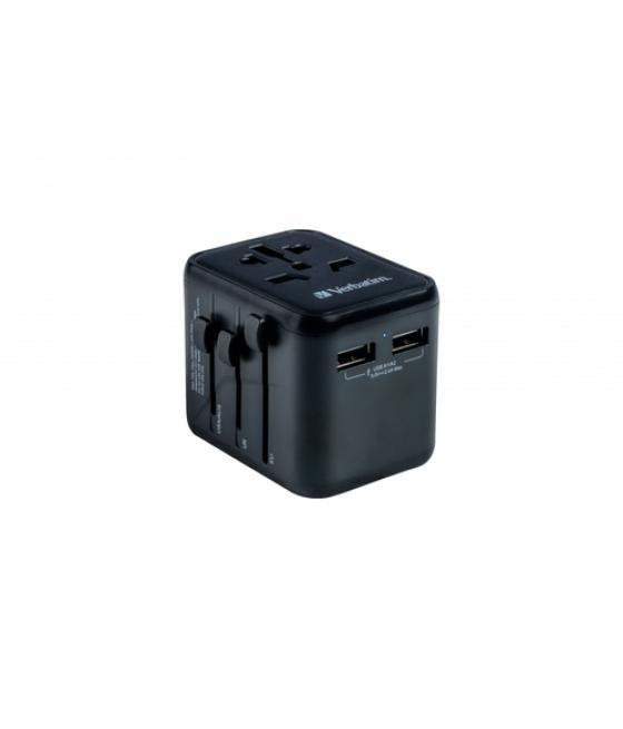 Verbatim 49543 adaptador de enchufe eléctrico Universal Negro