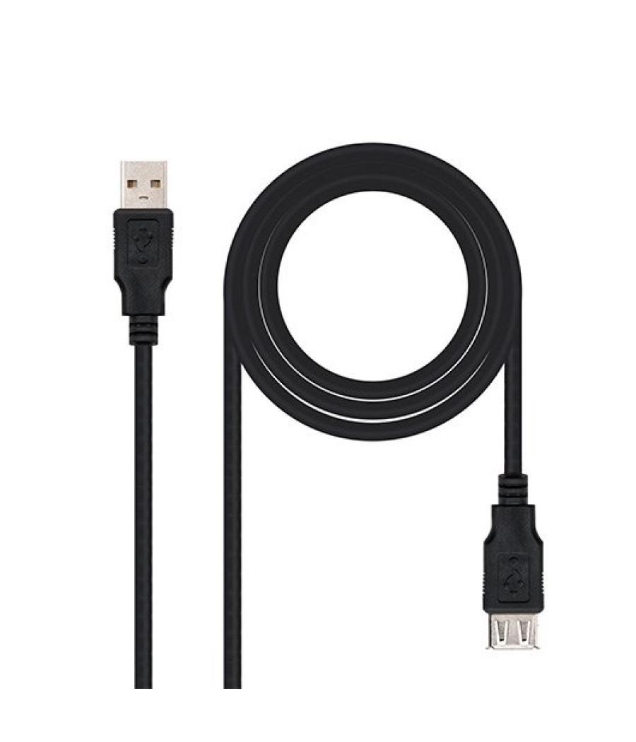 Cable usb(a) 2.0 a usb(a) 2.0 nanocable 3m negro