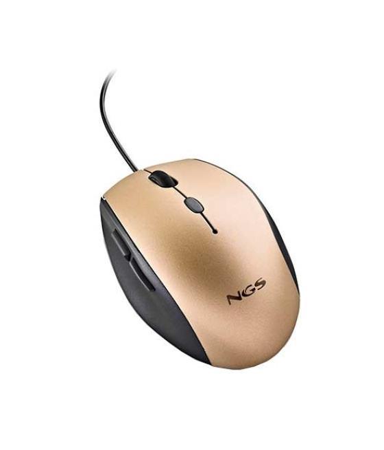 Raton optico ngs moth gold wired ergonomic silent