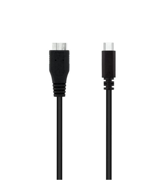 Cable usb 3.0, usb-c/m-micro b/m, negro, 1.0 m