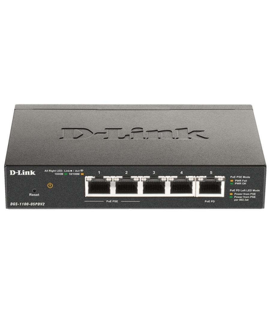 D-link dgs-1100-05pdv2 switch 5xgb poe 1xpd (18w)