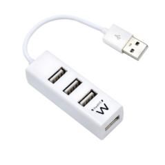 EWENT EW1122 MINI-HUB USB 4 PUERTOS BLANCO - Imagen 1