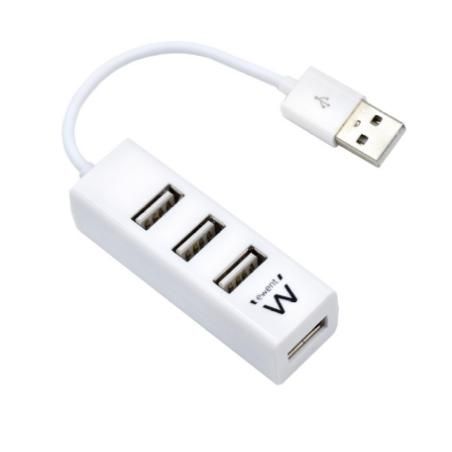 EWENT EW1122 MINI-HUB USB 4 PUERTOS BLANCO - Imagen 1
