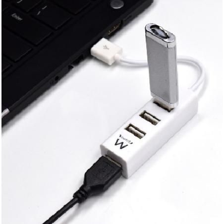 EWENT EW1122 MINI-HUB USB 4 PUERTOS BLANCO