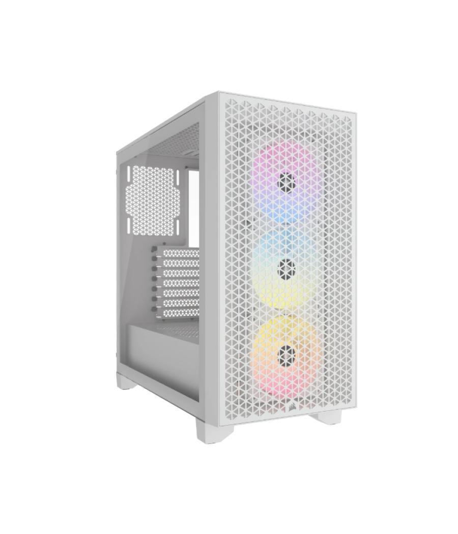Caja semitorre atx 3000d rgb airflow tg white corsair
