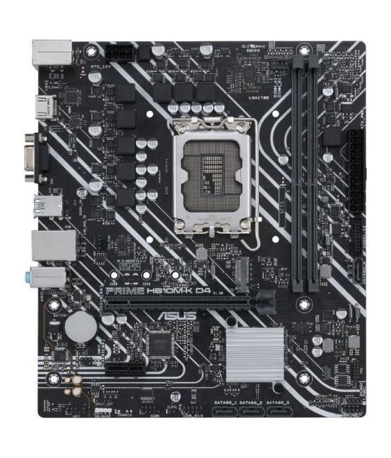 Placa base asus prime h610m-k d4/ socket 1700/ micro atx