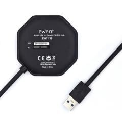 EWENT EW1138 Hub 4 Puertos USB 3.1 Gen1 (USB 3.0) - Imagen 3