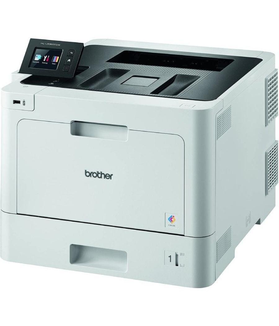 Impresora láser color brother hl-l8360cdw wifi/ dúplex/ blanca