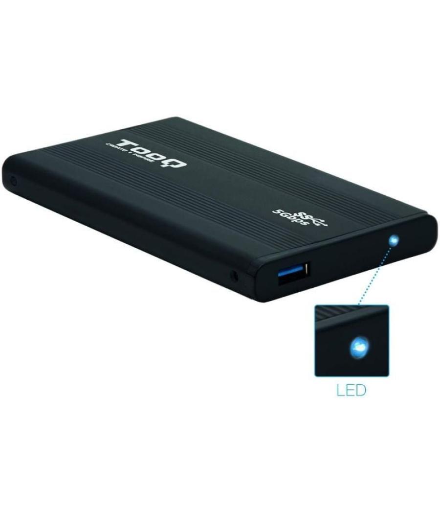 Caja externa para disco duro de 2.5' tooq tqe-2524b/ usb 3.1