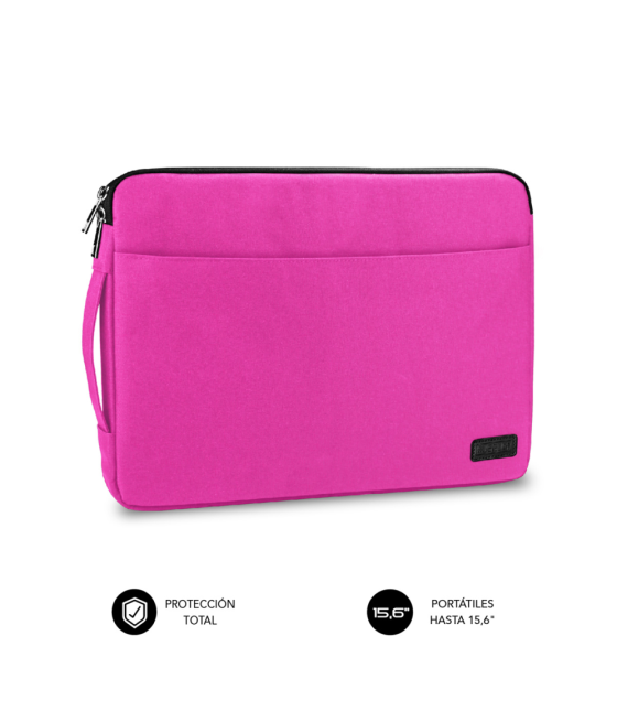 Funda portatil subblim funda ordenador urban laptop sleeve 15,6" pink