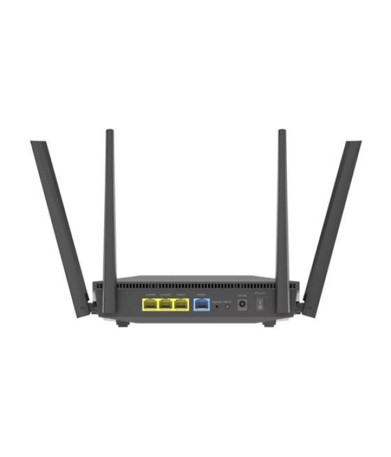 ASUS RT-AX52 AX1800 AiMesh router inalámbrico Gigabit Ethernet Doble banda (2,4 GHz / 5 GHz) Negro
