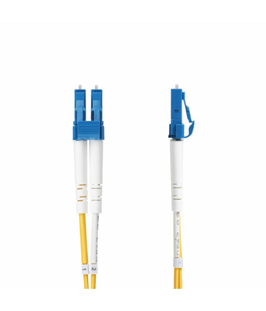 StarTech.com Cable de Fibra Óptica Dúplex LC a LC (UPC) OS2 Monomodo de 2m - 9/125µm - 10G - Resistente a Dobleces - Low Inserti