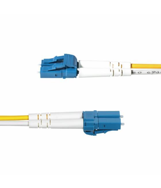 StarTech.com Cable de Fibra Óptica Dúplex LC a LC (UPC) OS2 Monomodo de 2m - 9/125µm - 10G - Resistente a Dobleces - Low Inserti