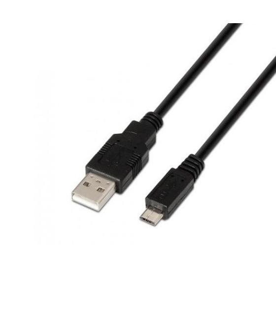 Cable usb(a) 2.0 a micro usb(b) 2.0 aisens 0.8m negro