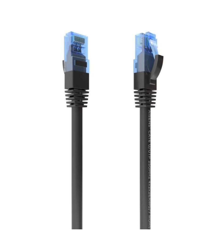 Aisens cable rj45 cat.6 utp awg26 cca negro 2.0m