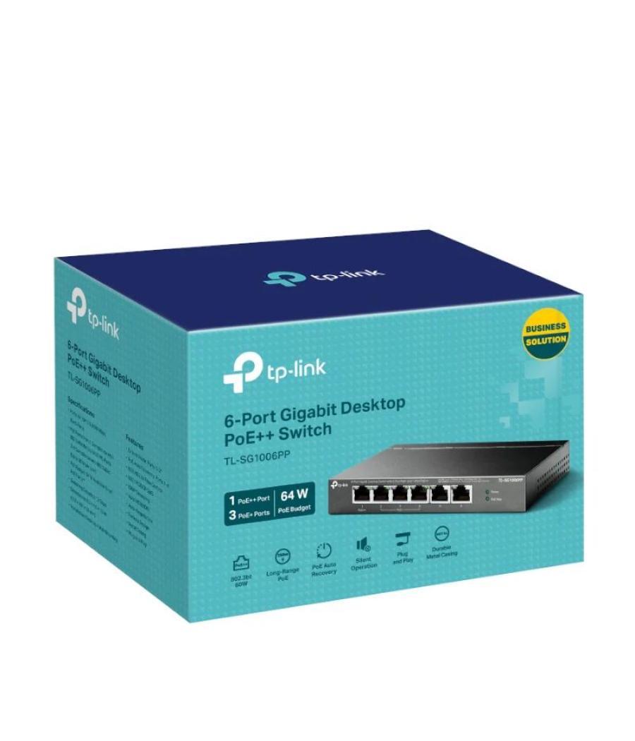 Tp-link tl-sg1006pp switch 6xgb (3xpoe+ 1xpoe++)