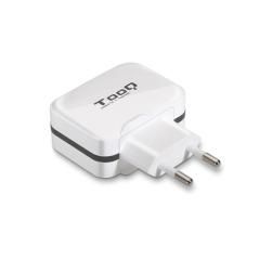 TooQ TQWC-1S02WT Cargador de pared 2 USB Blanco - Imagen 2