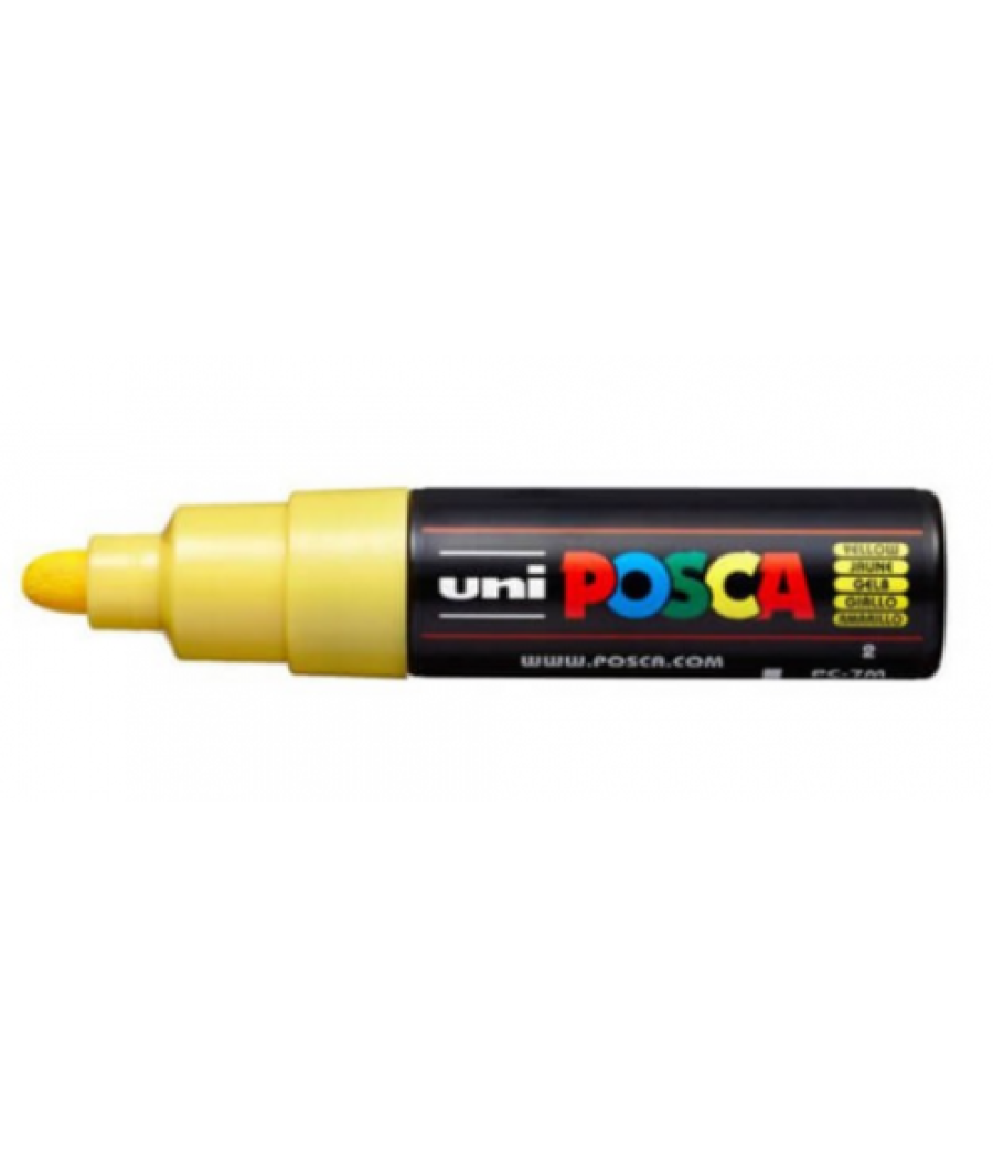 Rotulador no permanente 4,5-5,5mm. pc-7m amarillo uni-ball 300087000