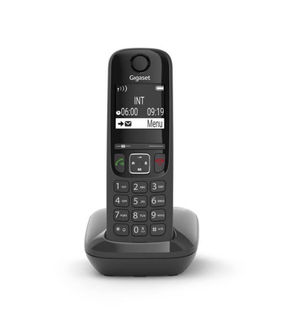 Gigaset as690 teléfono dect/analógico identificador de llamadas negro