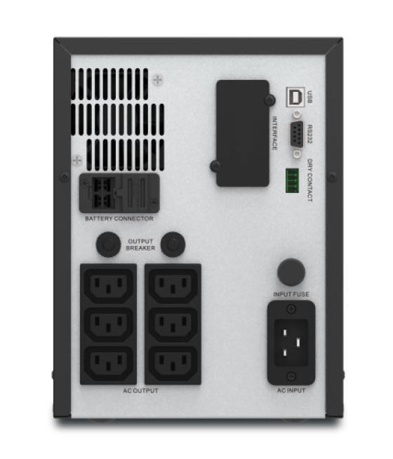 Apc easy ups smv sistema de alimentación ininterrumpida (ups) línea interactiva 3 kva 2100 w 6 salidas ac