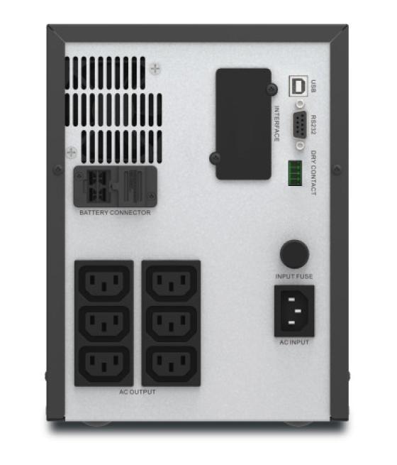 Apc easy ups smv sistema de alimentación ininterrumpida (ups) línea interactiva 2 kva 1400 w 6 salidas ac