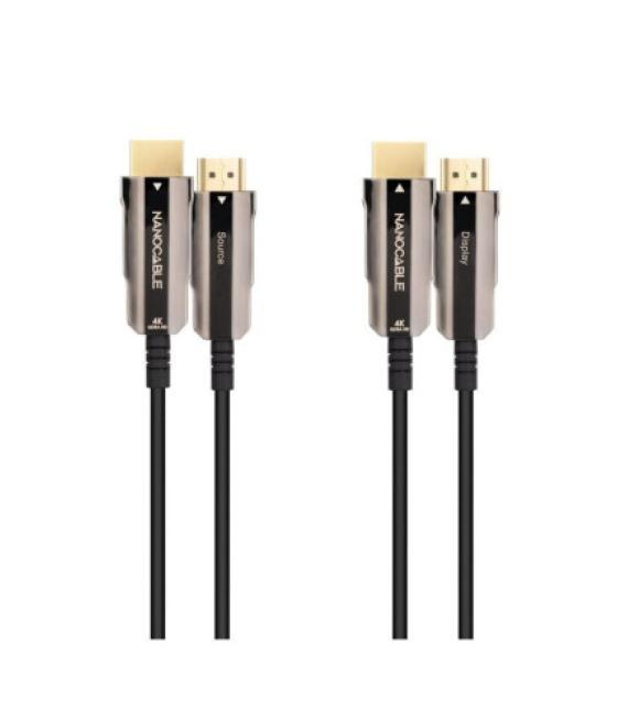 Nanocable cable hdmi v2.0 aoc 4k@60hz 18gbps negro 20 m