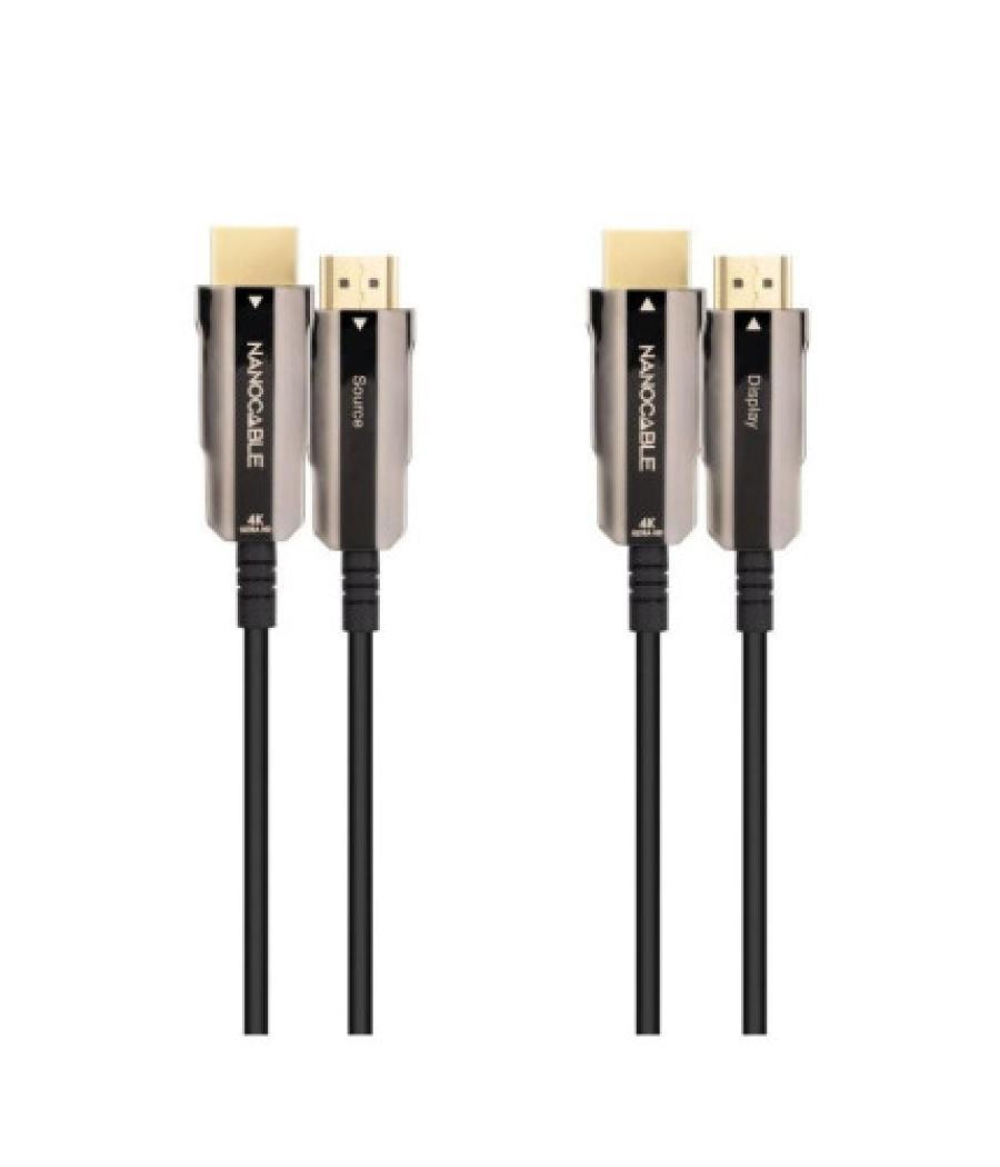 Nanocable cable hdmi v2.0 aoc 4k@60hz 18gbps negro 20 m