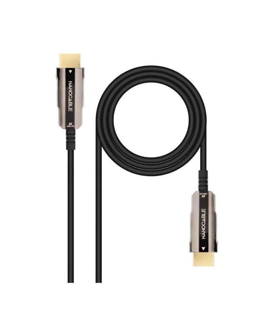 Nanocable cable hdmi v2.0 aoc 4k@60hz 18gbps negro 20 m