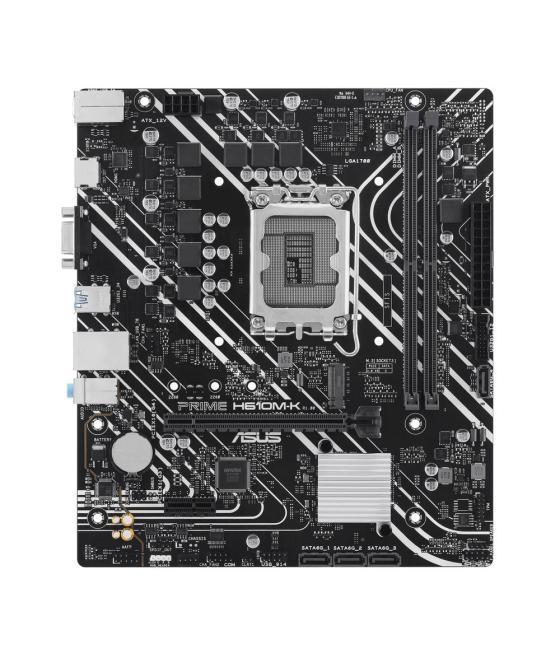 Placa base asus intel prime h610m - k socket 1700 ddr5 x2 max 96gb 4800mhz d - sub hdmi matx