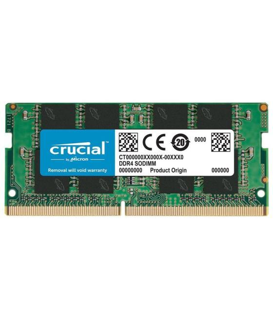 Memoria ram ddr4 8gb crucial - sodimm - 3200 mhz - pc4 25600 cl22