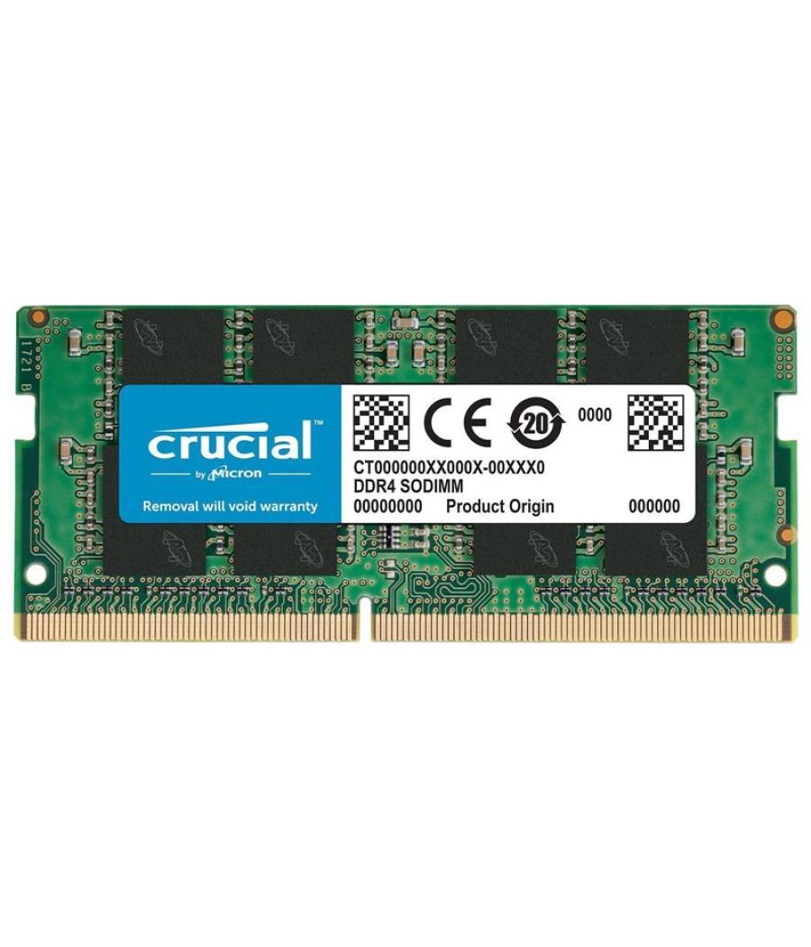 Memoria ram ddr4 8gb crucial - sodimm - 3200 mhz - pc4 25600 cl22