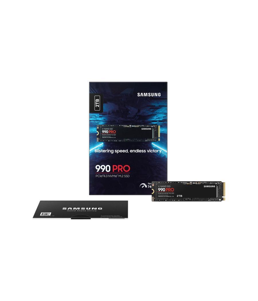 Disco duro interno solido ssd samsung mz - v9p2t0bw - 990 pro - 2tb - m.2 2280 - pcie 4.0