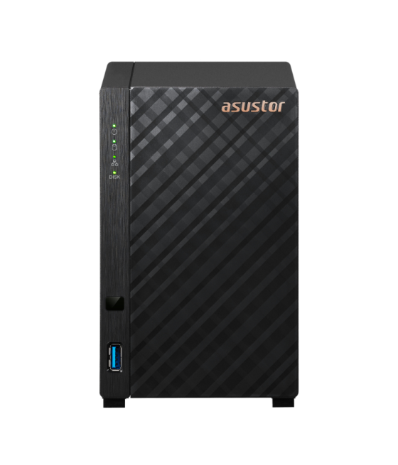 Servidor nas asustor tower 2 bay quad - core 1.7ghz 1gb 2.5gbe x1 usb3.2