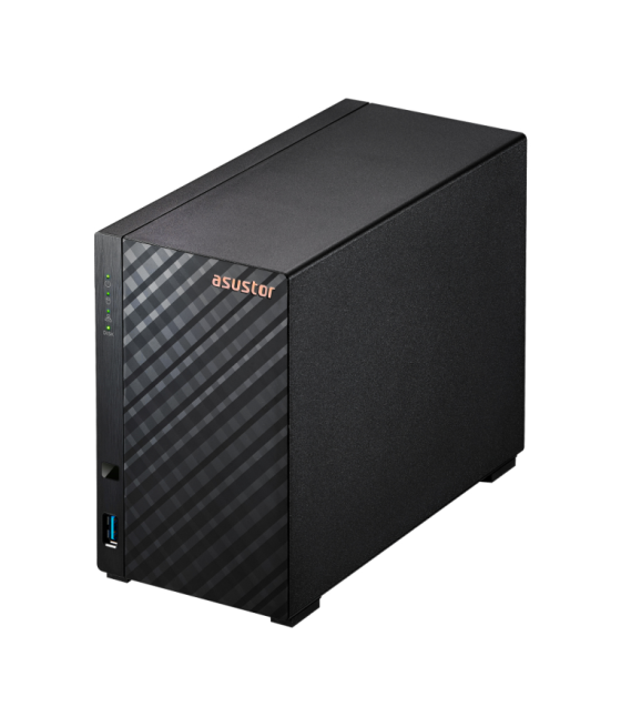 Servidor nas asustor tower 2 bay quad - core 1.7ghz 1gb 2.5gbe x1 usb3.2