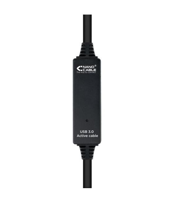 Cable alargador usb 3.0 nanocable 10.01.0313/ usb macho - usb hembra/ 15m/ negro