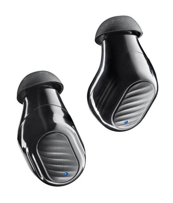 Auriculares bluetooth ngs ártica duo con estuche de carga/ autonomía 5h/ negros