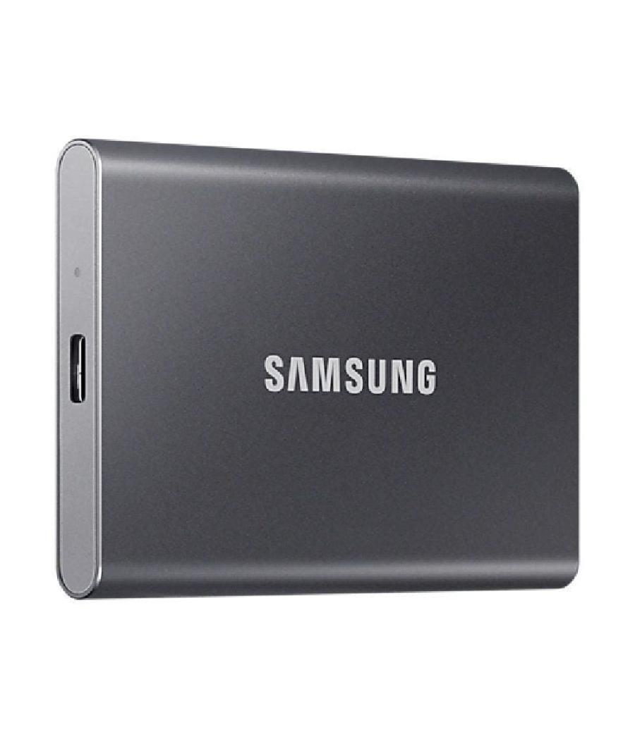 Disco externo ssd samsung portable t7 1tb/ usb 3.2/ gris